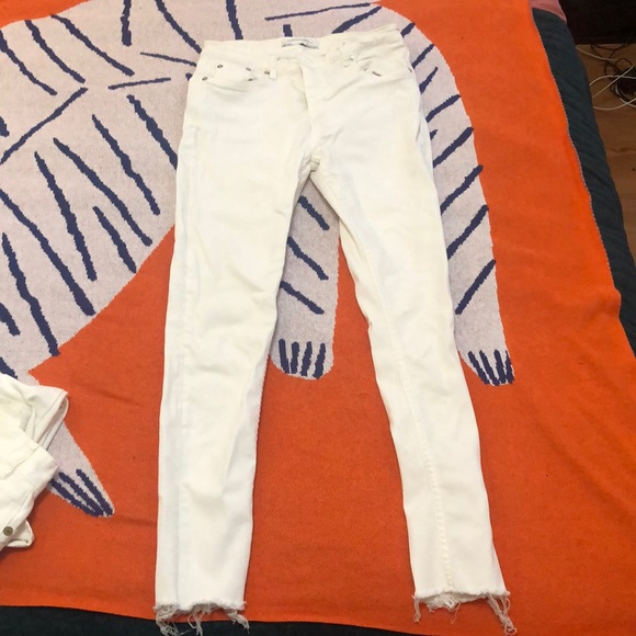 Zara skinny jeans white